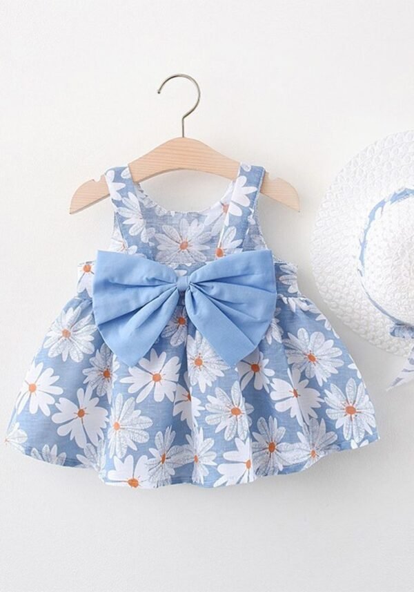 summer girl baby girl bow strap Daisy dress beach dress tank top Princess dress lovely evening party dress