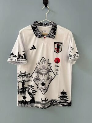 Samurai Blue Jersey with manga character graphic (Naruto) in the center.